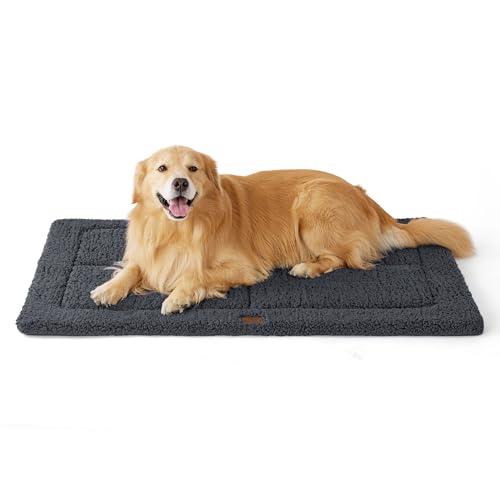 BEDSURE waschbar Hundematte Große Hunde - 121x76 cm Hundekissen waschbar für Grosse Hunde, Sherpa-Plüsch Hundebett XXL mit hochdichter Schaumstofffüllung, dunkelgrau BEDSURE waschbar Hundematte Große Hunde - 121x76 cm Hundekissen waschbar für Grosse Hunde, Sherpa-Plüsch Hundebett XXL mit hochdichter Schaumstofffüllung, dunkelgrau von BEDSURE