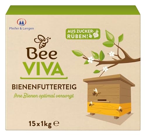 Bee Viva Neu! Futterteig für Bienen 15x1kg auf Zuckerrüben Basis | Bienenfutter Paste aus feinen Saccharosekristallen | Bienen Futterteig Bee Viva Neu! Futterteig für Bienen 15x1kg auf Zuckerrüben Basis | Bienenfutter Paste aus feinen Saccharosekristallen | Bienen Futterteig von Bee Viva