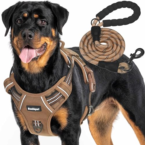 Beebiepet Strapazierfähiges, taktisches Hundegeschirr für große Hunde, kein Ziehen, verstellbares Haustiergeschirr, reflektierend, Service-Training, einfache Kontrolle, Haustierweste, Militär, K9, Beebiepet Strapazierfähiges, taktisches Hundegeschirr für große Hunde, kein Ziehen, verstellbares Haustiergeschirr, reflektierend, Service-Training, einfache Kontrolle, Haustierweste, Militär, K9, von Beebiepet