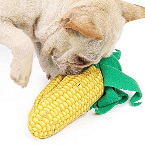 Beedozo Beißspielzeug für Hunde - Beißspielzeug für Welpen in Maisform | Langlebiges Hundespielzeug zum Stressabbau und zur Reduzierung von Langeweile, interaktives Hundespielzeug für kleine von Beedozo