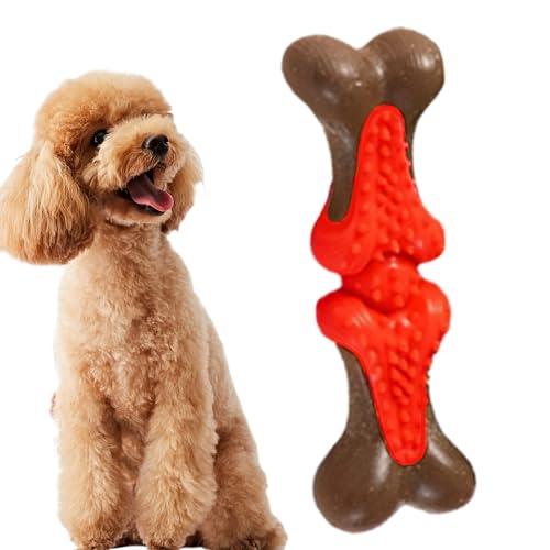 Beedozo Hundeknochen-Kauspielzeug,Sicheres und harmloses Hundeknochenspielzeug | Kauspielzeug für Welpen, Zahnreinigung, Kauen, Apportieren, Geschenk für Tierliebhaber von Beedozo