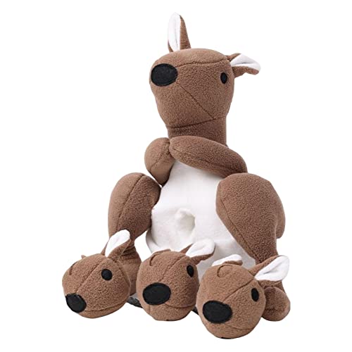 Beedozo Schnüffelspielzeug für Hunde,Schnüffelball in Känguru-Form für Hunde | Langsam fütterndes Hunde-Puzzlespielzeug, quietschendes Hundespielzeug zum Schutz von Möbeln, Hund, Welpe von Beedozo