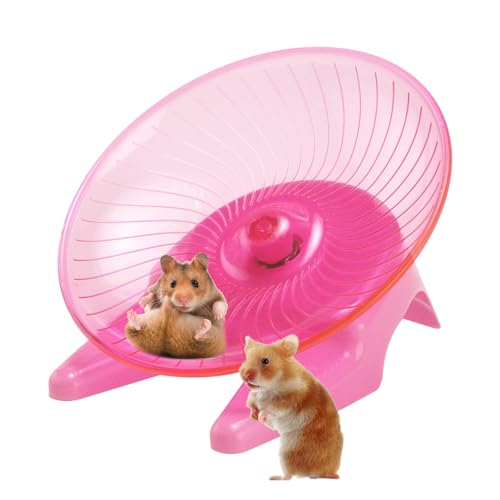 Hamster-Übungsrad | rutschfeste transparente Räder für Hamsterübungen - Hamster-Gesundheitszubehör für Hamster, Goldbären, Fettschwanz-Rennmäuse und Zwerghamster Beedozo von Beedozo