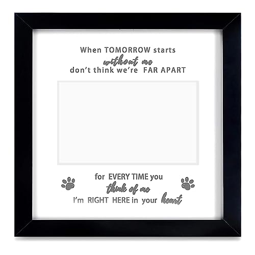 Beelooom 1 Stück Hunderahmen 9X9 Memorial Pet Loss Bilderrahmen für Haustierliebhaber, Geburtstagsgeschenk Schwarz Beelooom 1 Stück Hunderahmen 9X9 Memorial Pet Loss Bilderrahmen für Haustierliebhaber, Geburtstagsgeschenk Schwarz von Beelooom