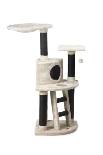 Beeztees Dominjo, Katzen Kratzbaum, creme, 50x50x123 cm von Beeztees