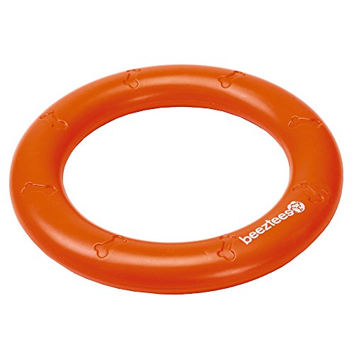 Beeztees 625883 Hundespielzeug "Apportino", Ring 22 cm, orange von Beeztees