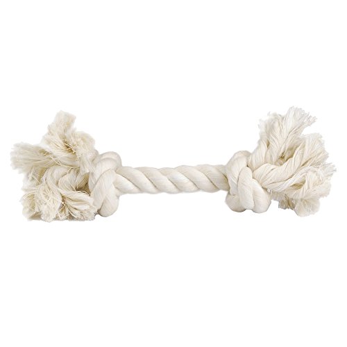 Beeztees 640918 Baumwollkordel mit 2 Knoten, 50 g, weiß Beeztees 640918 Baumwollkordel mit 2 Knoten, 50 g, weiß von Beeztees