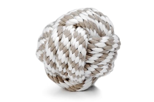 Beeztees 641204 Ball mit Kordel, 10 cm, braun/beige Beeztees 641204 Ball mit Kordel, 10 cm, braun/beige von Beeztees