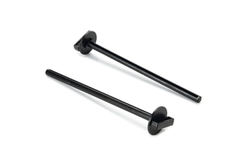 Beeztees 80217 Sitzstange mit Halter aus Plastik, 2 Stück, 22 x 1.2 cm, schwarz von Beeztees