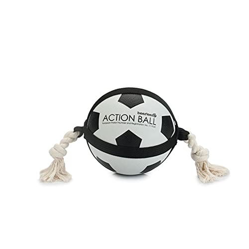 Beeztees - Action Fußball mit Seil - 19 cm - 1 Stück von Beeztees
