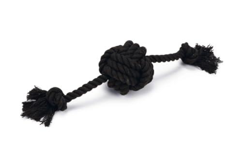 Beeztees Baumwollknoten Ball Bari - Schwarz - 27x7x7 cm Beeztees Baumwollknoten Ball Bari - Schwarz - 27x7x7 cm von Beeztees