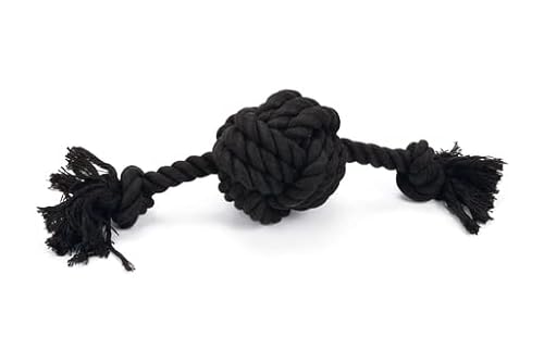 Beeztees Baumwollknoten Ball Bari - Schwarz - 34x10x9 cm von Beeztees