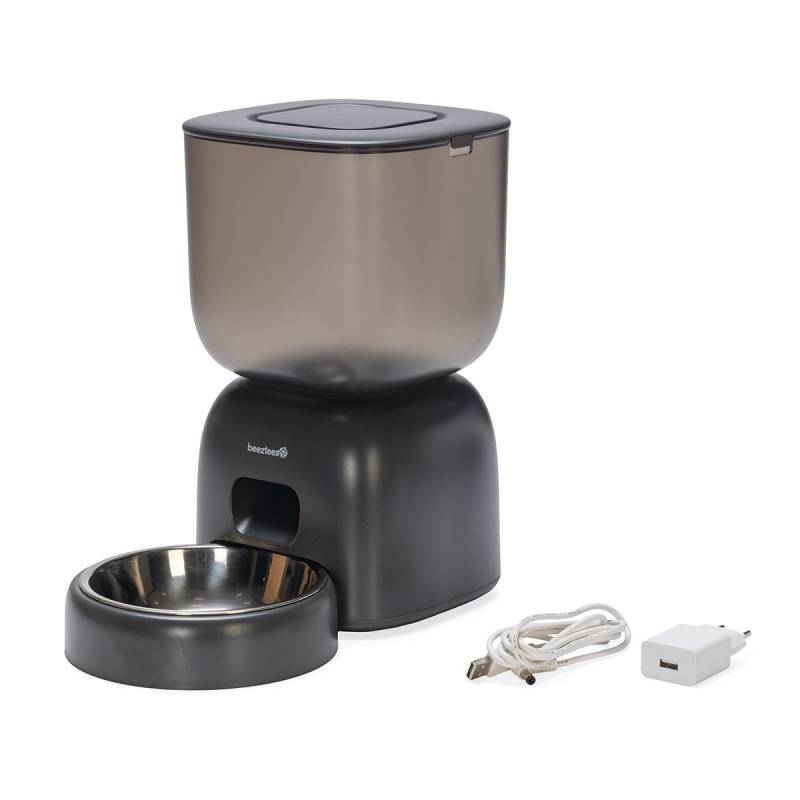 Beeztees Chris Smart Futterautomat 3 Liter Anthrazit von Beeztees