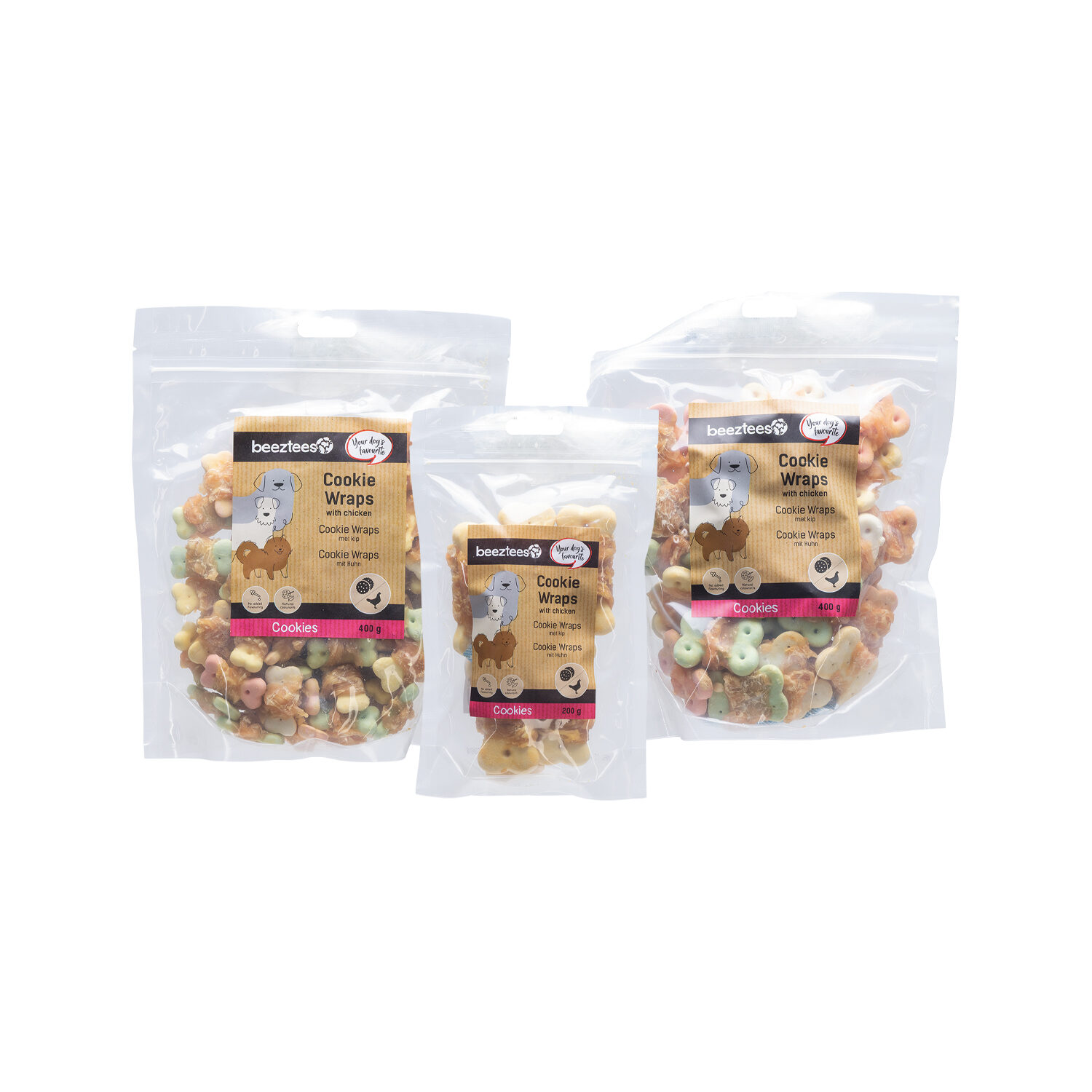 Beeztees Cookie Wraps mit Huhn - S - 400 g von Beeztees