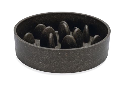 Beeztees DBL Futternapf für Hunde, Bambus, Anthrazit, 21 cm, 1430 ml von Beeztees