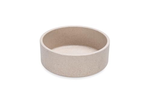 Beeztees DBL Futternapf für Hunde, Bambus, Beige, 12 cm, 300 ml von Beeztees