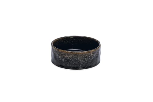 Beeztees DBL Futternapf für Hunde, Keramik, Schwarz, 16 cm, 800 ml von Beeztees