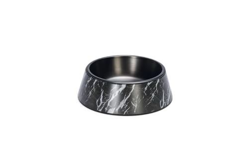 Beeztees DBL Hundefutter Wassernapf, Mattschwarz Edelstahl, Schwarz Marmoroptik, 17,5cm, 350ml Beeztees DBL Hundefutter Wassernapf, Mattschwarz Edelstahl, Schwarz Marmoroptik, 17,5cm, 350ml von Beeztees