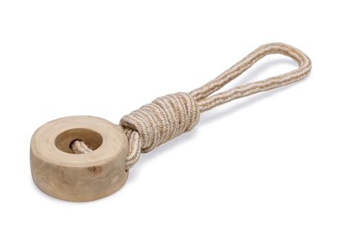 Beeztees Dirk, Hundespielzeug, M, Kaffeeholz/Baumwolle, 31x8 cm von Beeztees