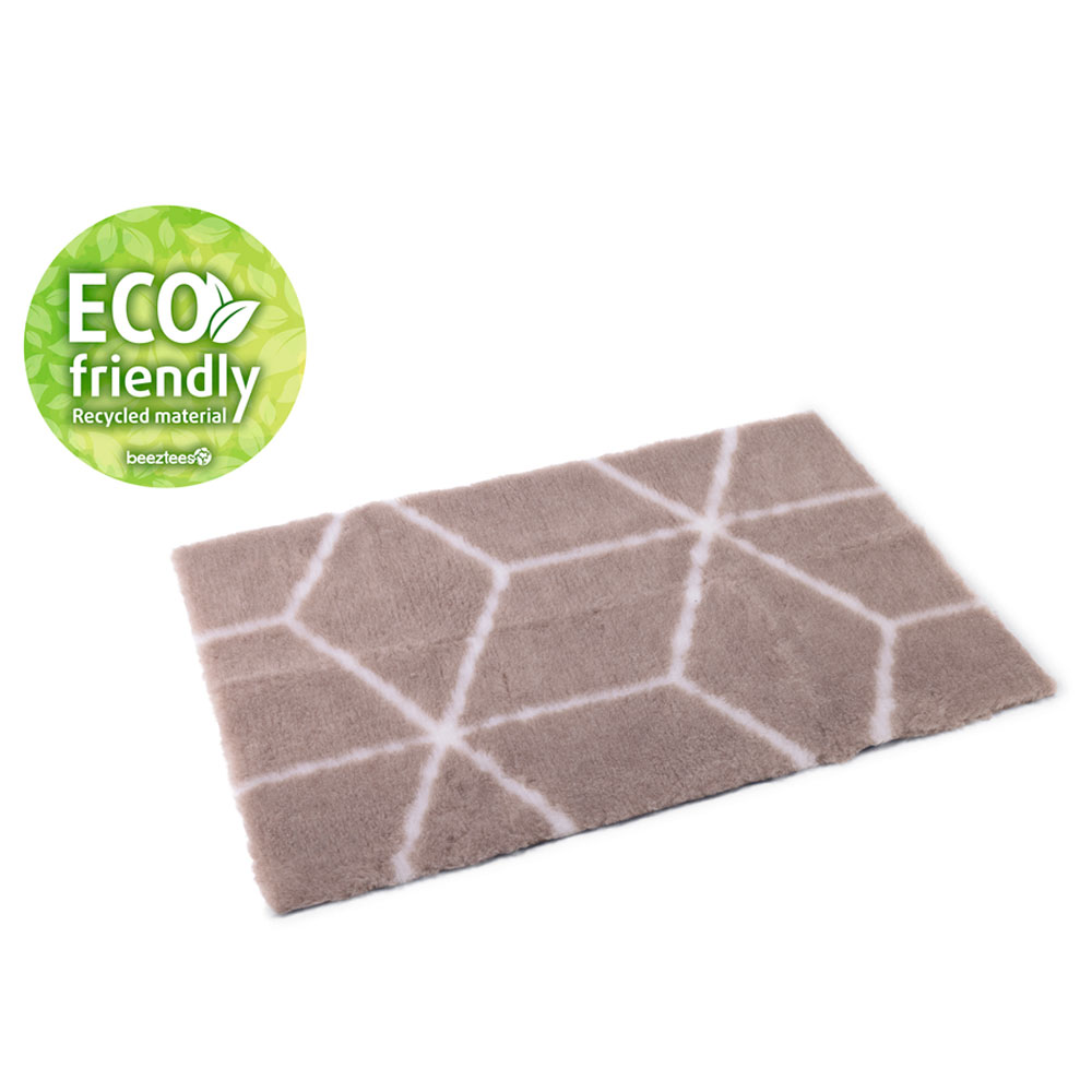 Beeztees Eco Drybed Qub - Beige/Weiss - 121 x 78 cm von Beeztees