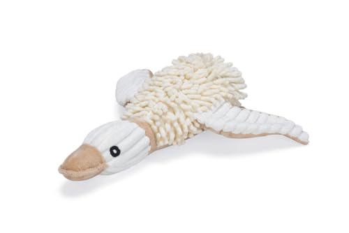 Beeztees Eco Ente Jago, Hundespielzeug, Fleece, 100% Recycled, Beige von Beeztees