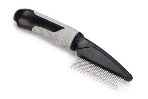 Beeztees Fellkamm rotierende Zinken - Hundepflege - Schwarz/Grau - Fein - 21x5x3 cm Beeztees Fellkamm rotierende Zinken - Hundepflege - Schwarz/Grau - Fein - 21x5x3 cm von Beeztees