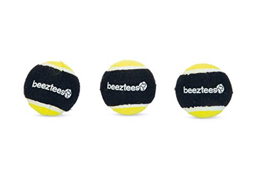 Beeztees Fetch Sponge Ball ø: 6.3 cm schwarz-gelb 3 STK. von Beeztees