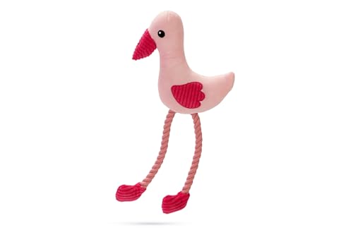 Beeztees Flamingo Flami, Hundespielzeug, Plüsch, Rosa, 39.5x19.5x6 Beeztees Flamingo Flami, Hundespielzeug, Plüsch, Rosa, 39.5x19.5x6 von Beeztees