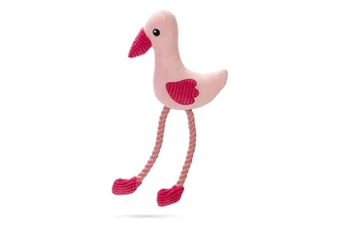 Beeztees Flamingo Flami - Hundespielzeug - Plüsch - Rosa - 39.5x19.5x6 von Beeztees