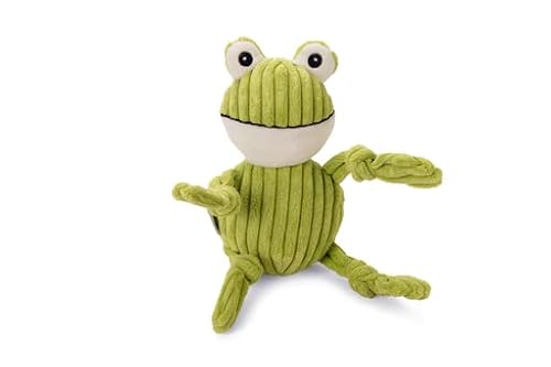Beeztees Frosch Froggi - Hundespielzeug - Rippenstoff - Grün - 30x11x8.5 von Beeztees