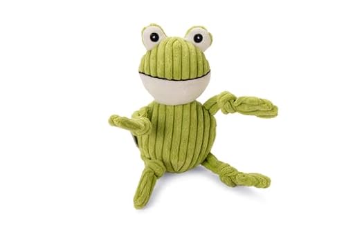 Beeztees Frosch Froggi - Hundespielzeug - Rippenstoff - Grün - 30x11x8.5 von Beeztees