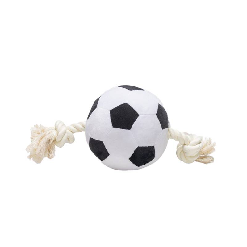Beeztees Fußball mit Seil - 27 cm Beeztees Fußball mit Seil - 27 cm von Beeztees