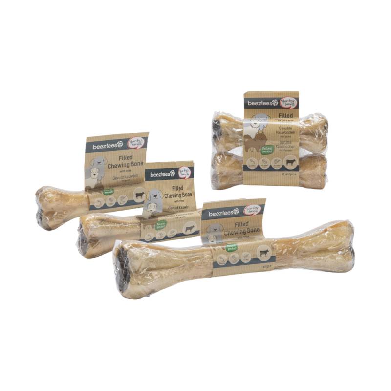 Beeztees Gefüllter Kauknochen mit Pansen - 1 x 15 cm Beeztees Gefüllter Kauknochen mit Pansen - 1 x 15 cm von Beeztees