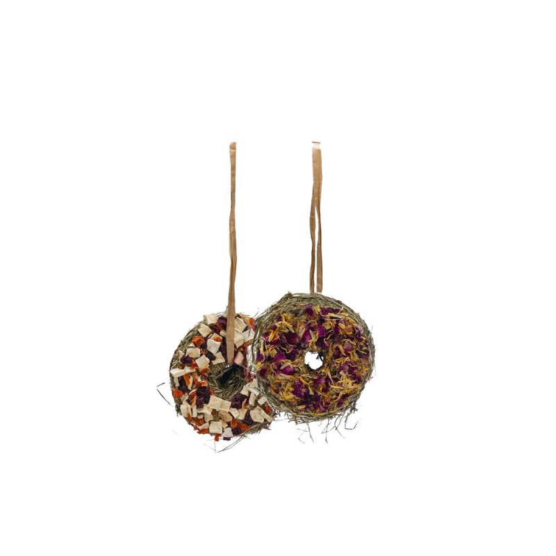 Beeztees Heu Donut – Rote Bete, Karotte, Pastinake von Beeztees
