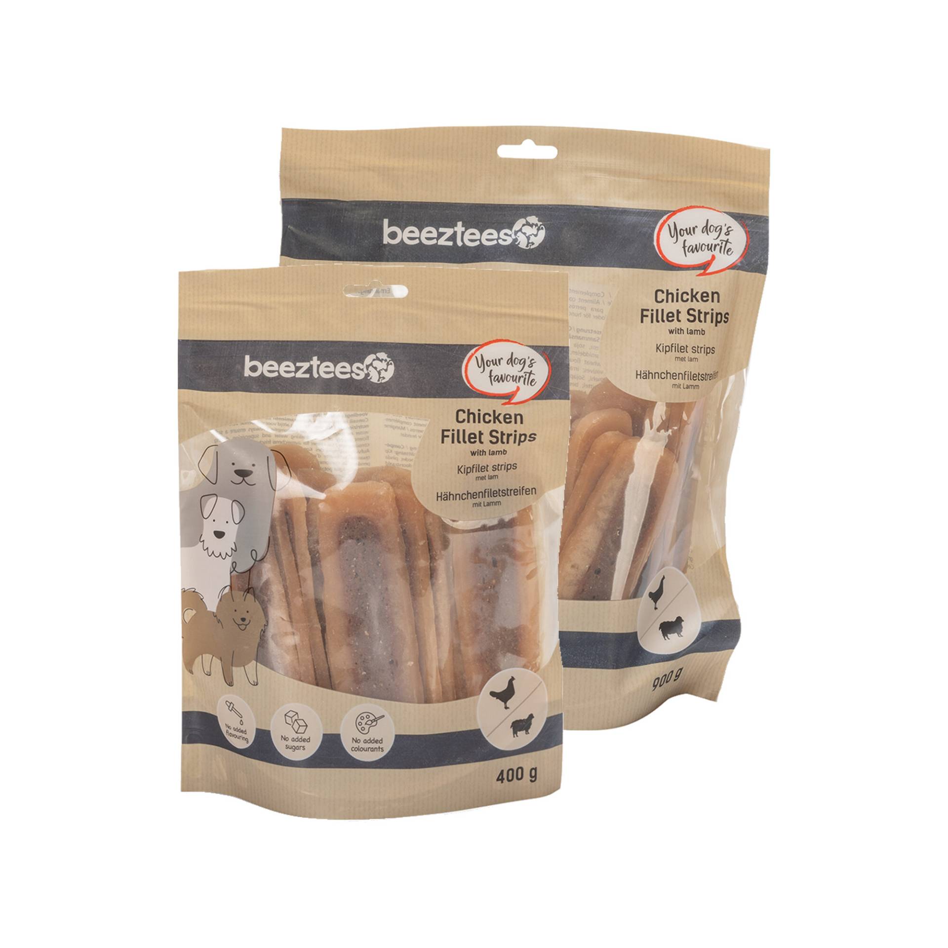 Beeztees Hühnerfilet-Streifen mit Lamm - 900 g von Beeztees