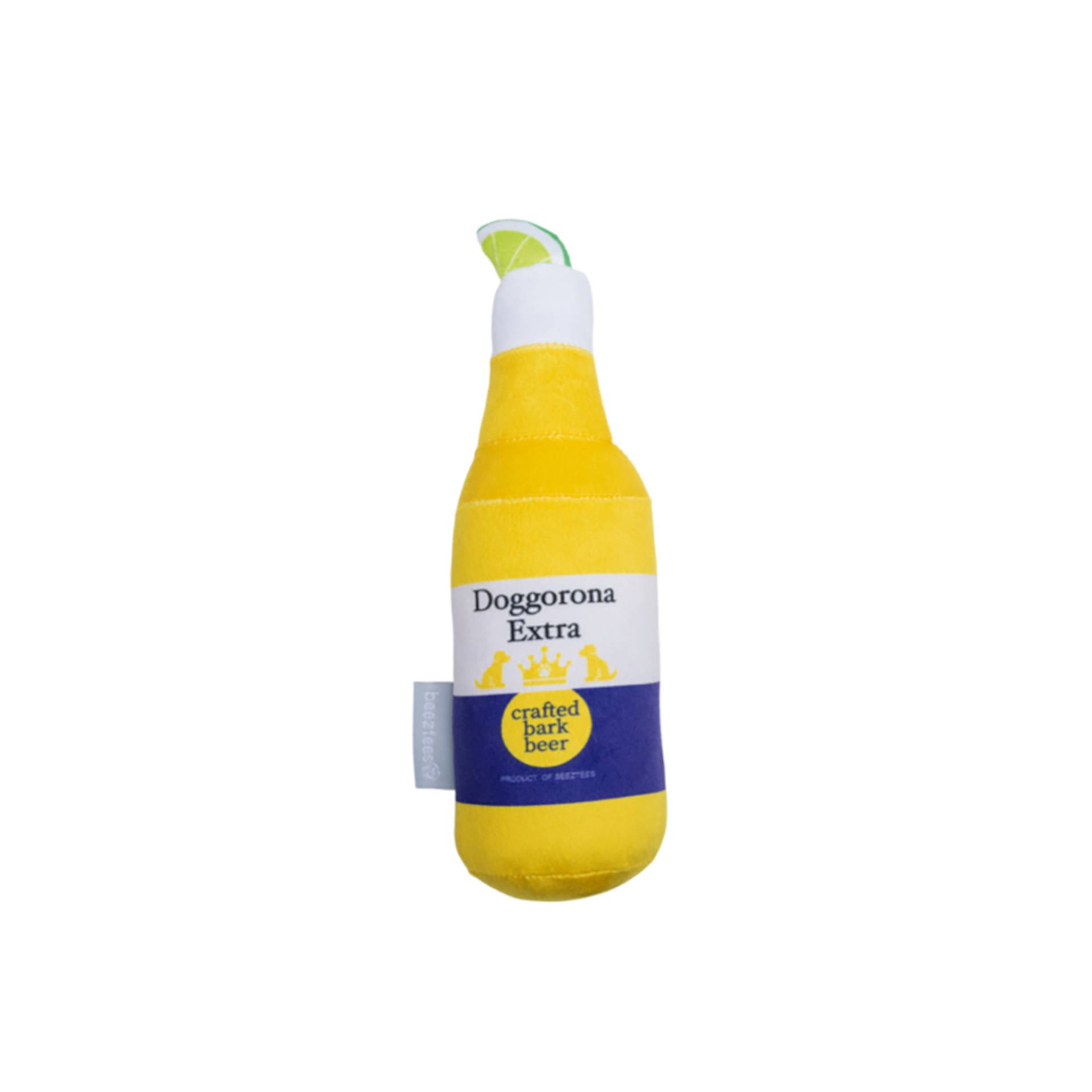 Beeztees Hundespielzeug Doggorona, gelb - L 25 x B 7 x H 7 cm von Beeztees