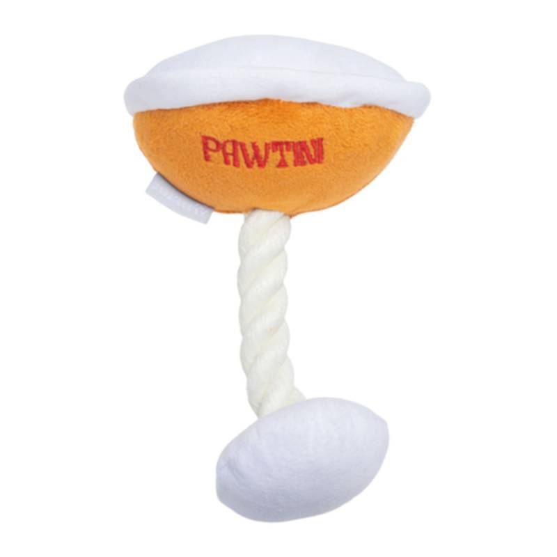 Beeztees Hundespielzeug Pawtini, orange/weiß - L 18 x B 13 x H 12 cm von Beeztees