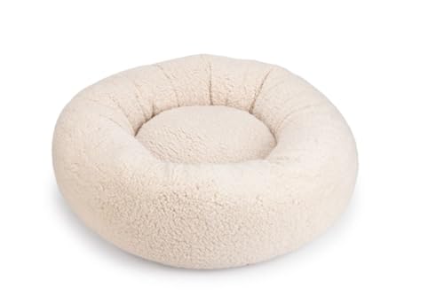 Beeztees Jaxx - Orthopädisches Hundebett - Plüsch - Beige - 60x60x25 cm von Beeztees