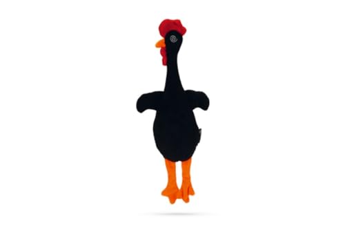 Beeztees K&BZ Plüschtiere für Hunde Plüschspielzeug Huhn, Schwarz 40 X 10 X 5 cm von Beeztees