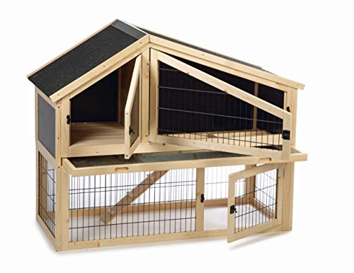 Beeztees K&Bz Holzbox für Kaninchen Durka, 122 x 52 x 98 cm, Schwarz, 900 g von Beeztees