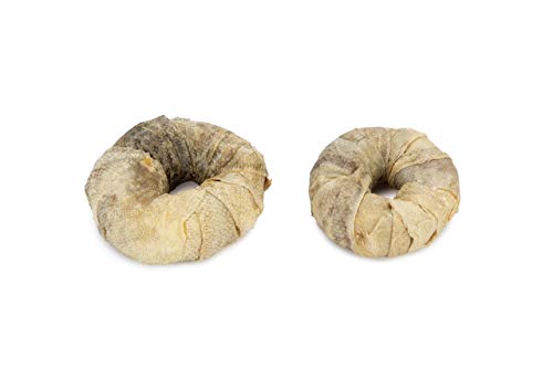 Beeztees K&Bz Snack Hundering aus Leder mit Fisch, 2 Stück, 100 g von Beeztees
