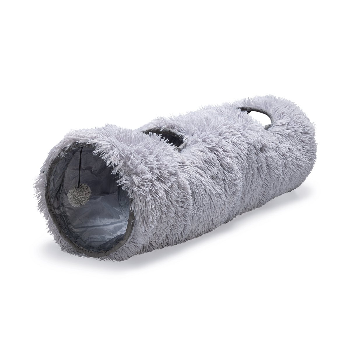 Beeztees Kitten Nona Katzentunnel Grau 90 x 25 cm von Beeztees