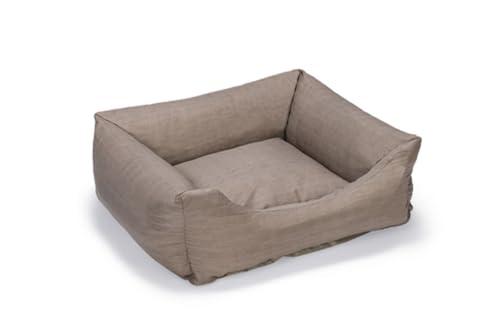 Beeztees Liegebett Sofixa - Hundekorb - Taupe - 65x60x20 cm von Beeztees