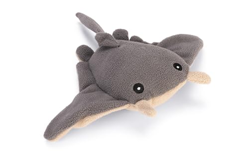 Beeztees Minus One Hundespielzeug L: 35 cm B: 40 cm H: 8 cm grau-beige Mantarochen von Beeztees