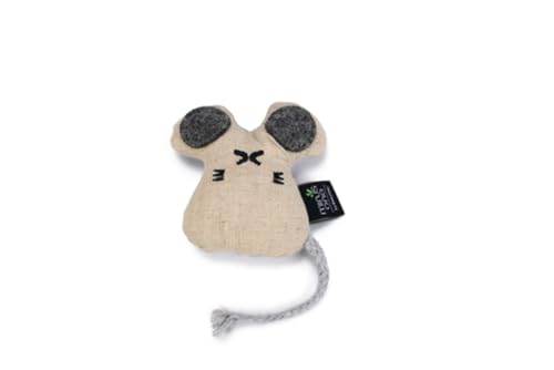 Beeztees Minus One Maus Coda, Katzenspielzeug, Creme, 9,5x9x2,5 cm von Beeztees