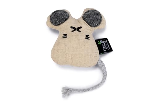Beeztees Minus One Maus Coda, Katzenspielzeug, Creme, 9,5x9x2,5 cm von Beeztees
