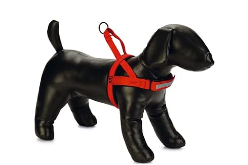 Beeztees Parinca - Premium Hund Geschirr - Nylon - rot - 72-90 cm x von Beeztees