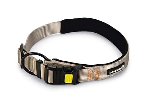 Beeztees Parinca Premium - Hundehalsband - Nylon - Hellgrau - 60-65 cm x von Beeztees
