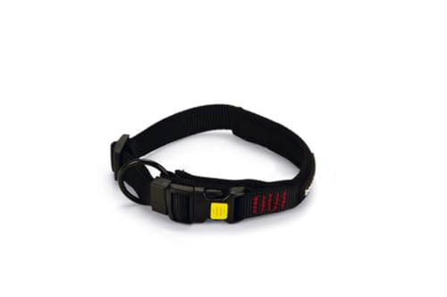 Beeztees Parinca Premium - Hundehalsband - Nylon - schwarz - 35-40 cm x von Beeztees