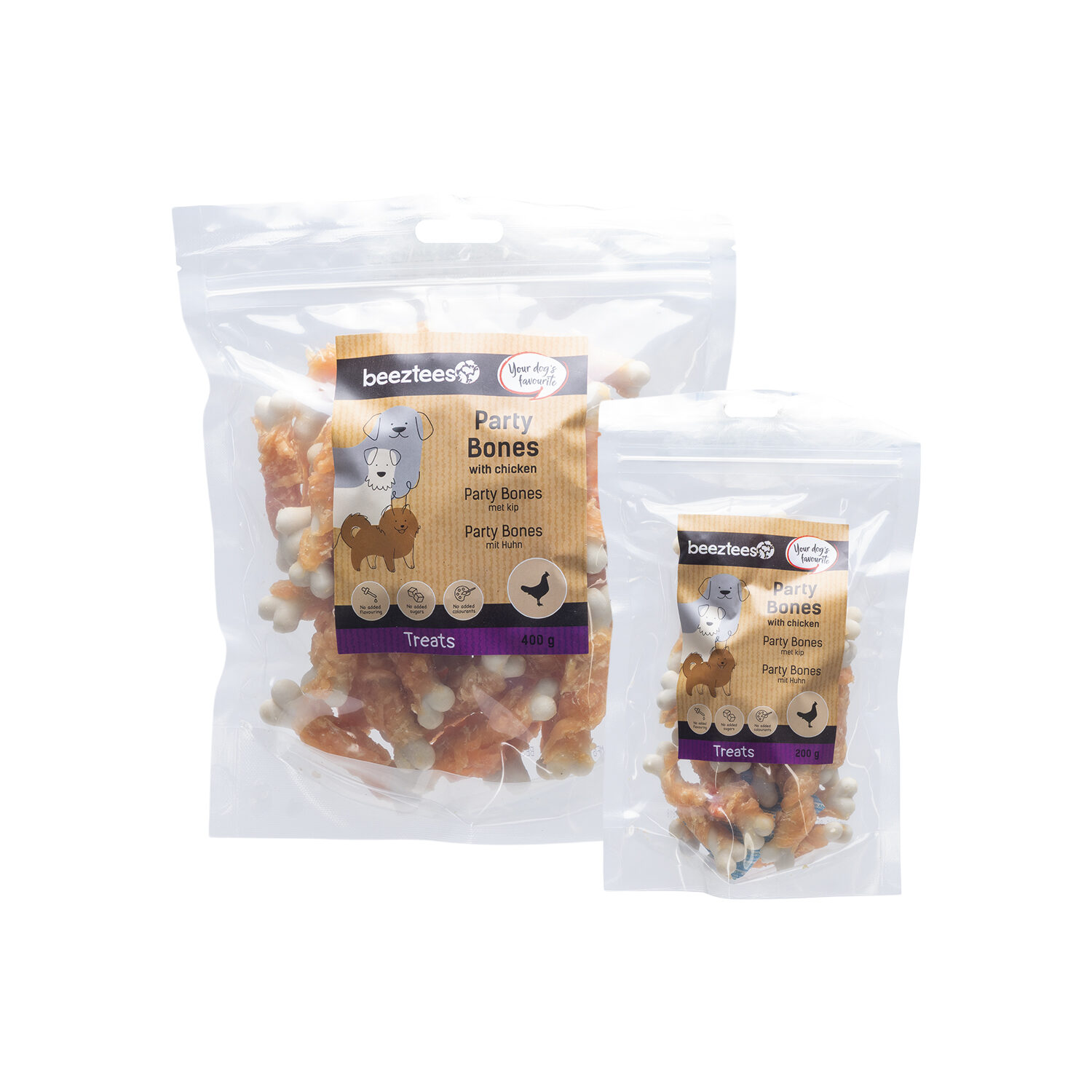 Beeztees Party Bones - Huhn - 200 g von Beeztees